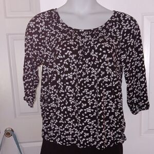 Michael Kors Black and White Women's Top